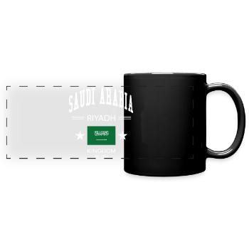 Saudi Arabia - Full Colour Panoramic Mug - black - Front
