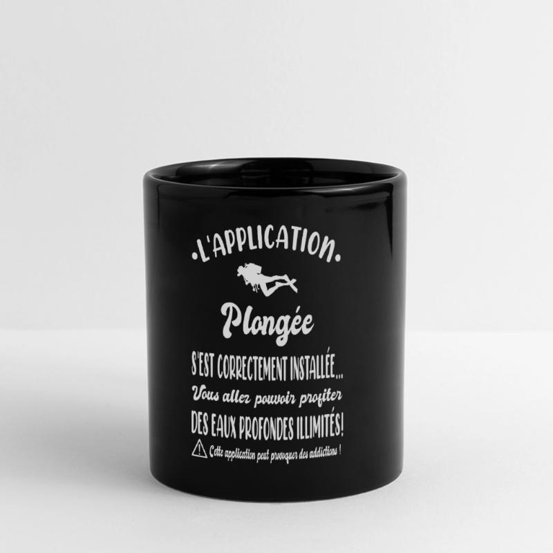 L'application plongée s'est correctement installée Mug panoramique uni