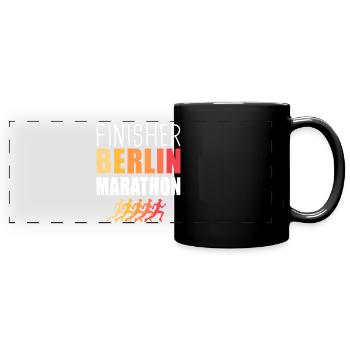 Finisher Berlin marathon run running - Mug panoramique uni - noir - Devant