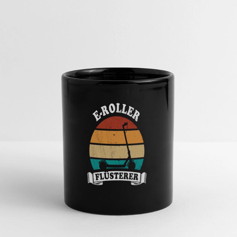E-Roller Flüsterer E-Scooter, Elektro Roller Panorama-Tasse farbig