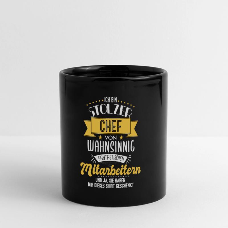 Stolzer Chef Mitarbeiter Team Geschenk Panorama-Tasse farbig