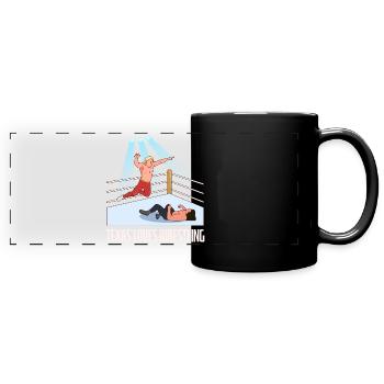 Conception de lutte au Texas pour les fiers fans du Texas - Mug panoramique uni - noir - Devant