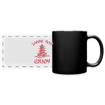 Merci Enjoy Asia - Mug panoramique uni - noir - Devant
