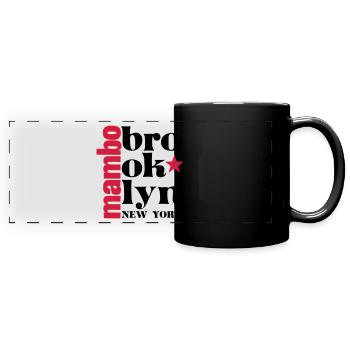 Mambo brooklyn NY - Salsa Dance Shirt - Panorama-Tasse farbig - Schwarz - Vorne