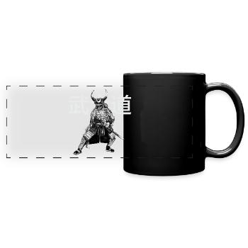 Samurai - Bushido - Panorama-Tasse farbig - Schwarz - Vorne