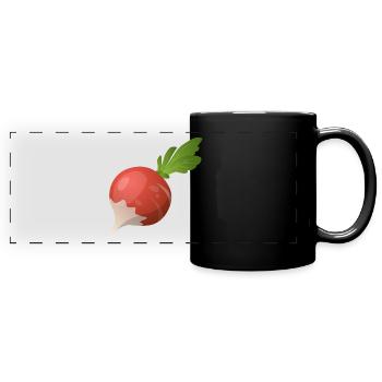 radish. Gift - Full Colour Panoramic Mug - black - Front