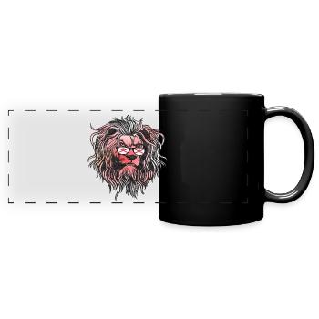 Jersey - Panorama-Tasse farbig - Schwarz - Vorne