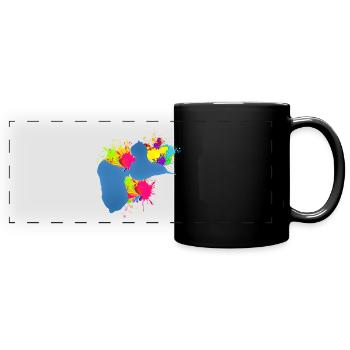 GUADELOUPE - Panorama-Tasse farbig - Schwarz - Vorne