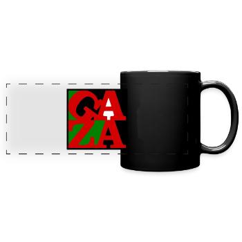 Gaza poster - Panorama-Tasse farbig - Schwarz - Vorne