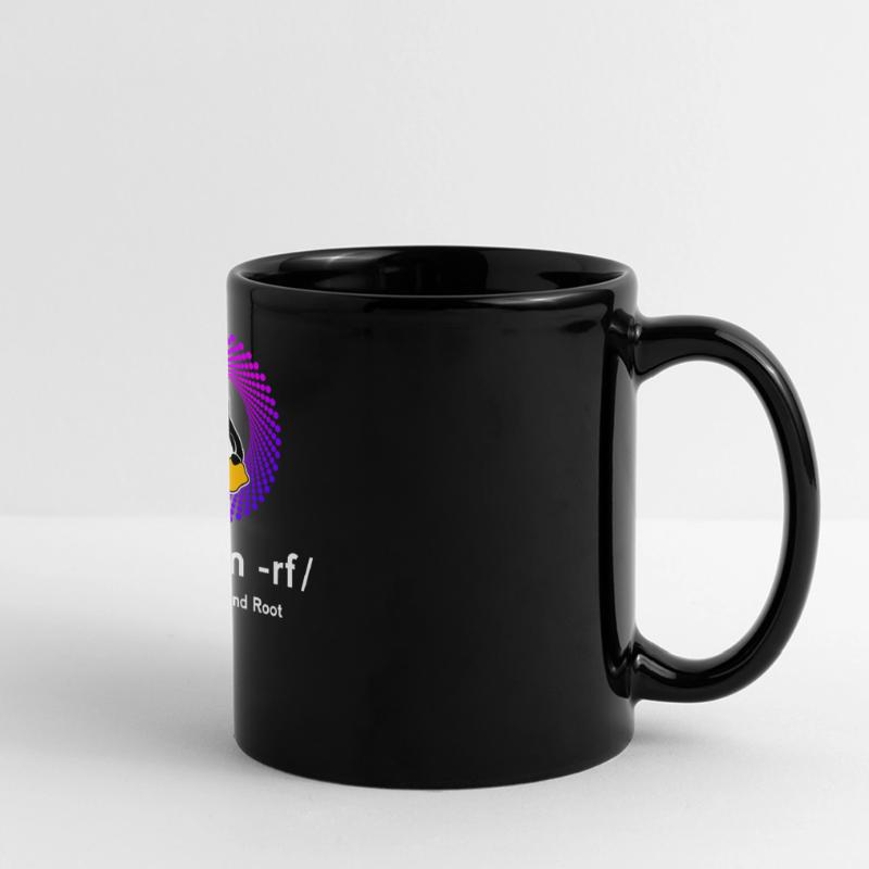 Computer Sys admin Penguin Nerd pc sudo rm -rf cod Full Colour Panoramic Mug
