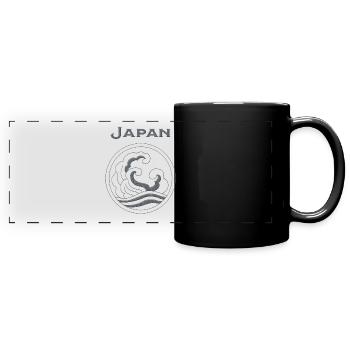 Japan 69 - Panorama-Tasse farbig - Schwarz - Vorne
