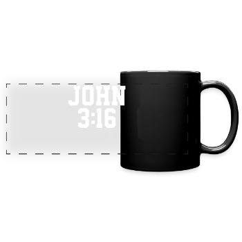 chrétiens - Mug panoramique uni - noir - Devant