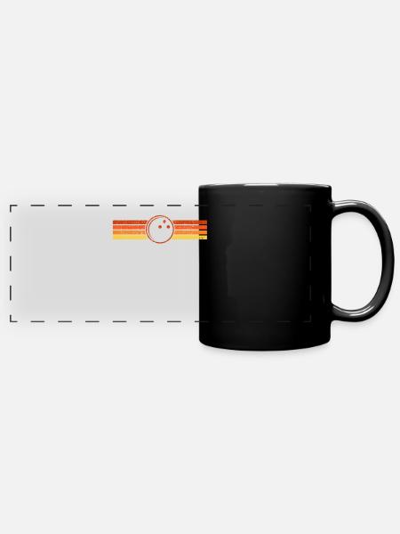 Bowling Bowling Bowling - Panorama-Tasse farbig - Schwarz