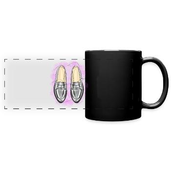 Stylish shoes - Full Colour Panoramic Mug - black - Front