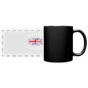 Union Jack - United Kingdom - Panorama-Tasse farbig - Schwarz - Vorne