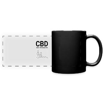 CBD - Panorama-Tasse farbig - Schwarz - Vorne