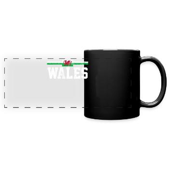 Wales - Full Colour Panoramic Mug - black - Front