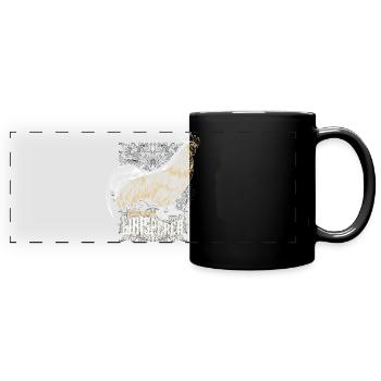 Chicken whisperer chicken - Full Colour Panoramic Mug - black - Front