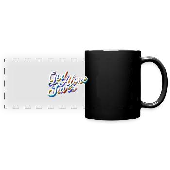 Gott Inspiration Bibel Christen Bibelvers Geschenk - Panorama-Tasse farbig - Schwarz - Vorne
