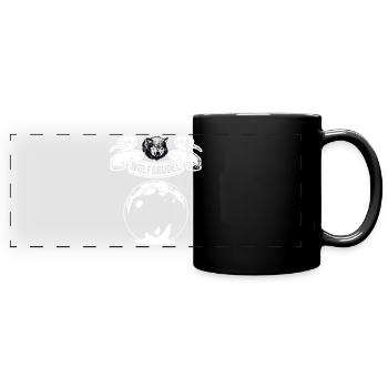 Meute de loups - Mug panoramique uni - noir - Devant