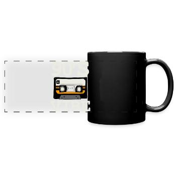 Musique des années 90 - Mug panoramique uni - noir - Devant