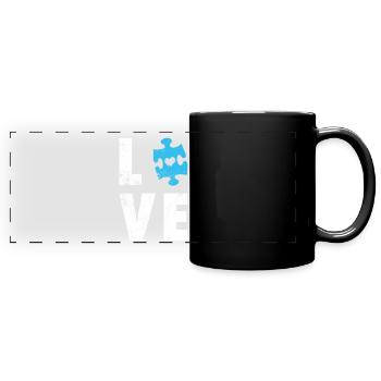 Autism Autist Autist Gift Gift Idea - Full Colour Panoramic Mug - black - Front
