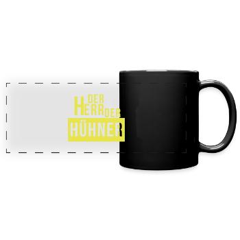 Le Seigneur des Poules - Mug panoramique uni - noir - Devant