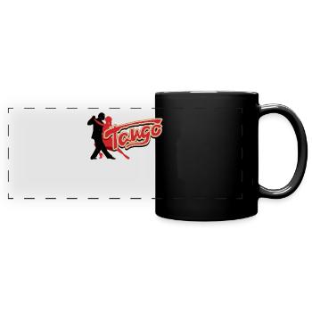 Tango, danseurs de tango - Mug panoramique uni - noir - Devant