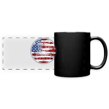Disc golf - Full Colour Panoramic Mug - black - Front