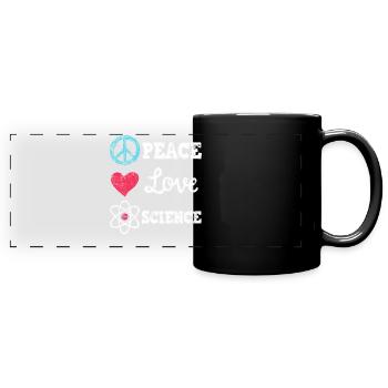 Wissenschaft Physik Biologie Lehrer - Panorama-Tasse farbig - Schwarz - Vorne