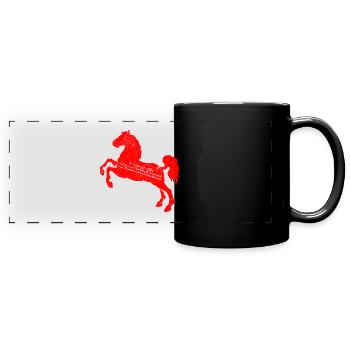 Niedersachsen Hymne Freiheit Und Eiche Wappen - Panorama-Tasse farbig - Schwarz - Vorne