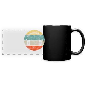 DJ Kopfhörer Headset - Panorama-Tasse farbig - Schwarz - Vorne