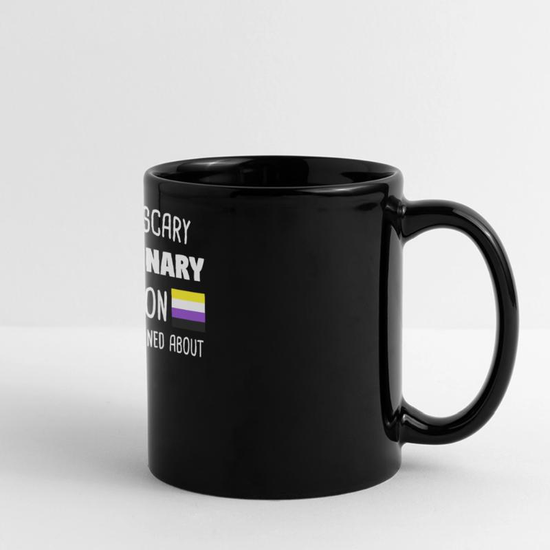 Non Binary Non-Gender Non-Binary Flag Gift Full Colour Panoramic Mug