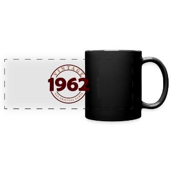 Timbre original vintage de 1962 - Mug panoramique uni - noir - Devant