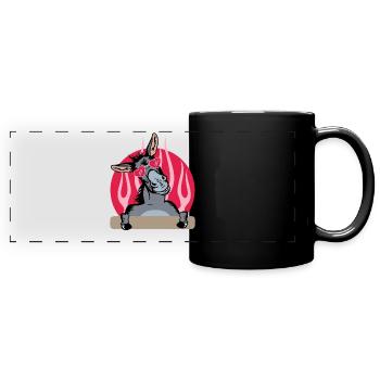 Esel, Esel Esel Liebhaber, Esel Besitzer - Panorama-Tasse farbig - Schwarz - Vorne