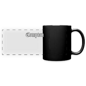Hip Hop Rap Compton Gangsta Musik Geschenk - Panorama-Tasse farbig - Schwarz - Vorne