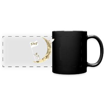 XRP A la lune Ripple XRP Astronaut Crypto - Mug panoramique uni - noir - Devant