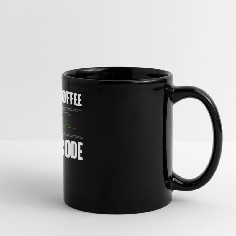 Funny Computer Coffee Programmer Design Full Colour Panoramic Mug
