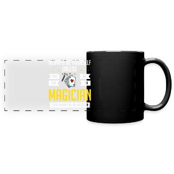 Magie magique Magie Magique Magie - Mug panoramique uni - noir - Devant