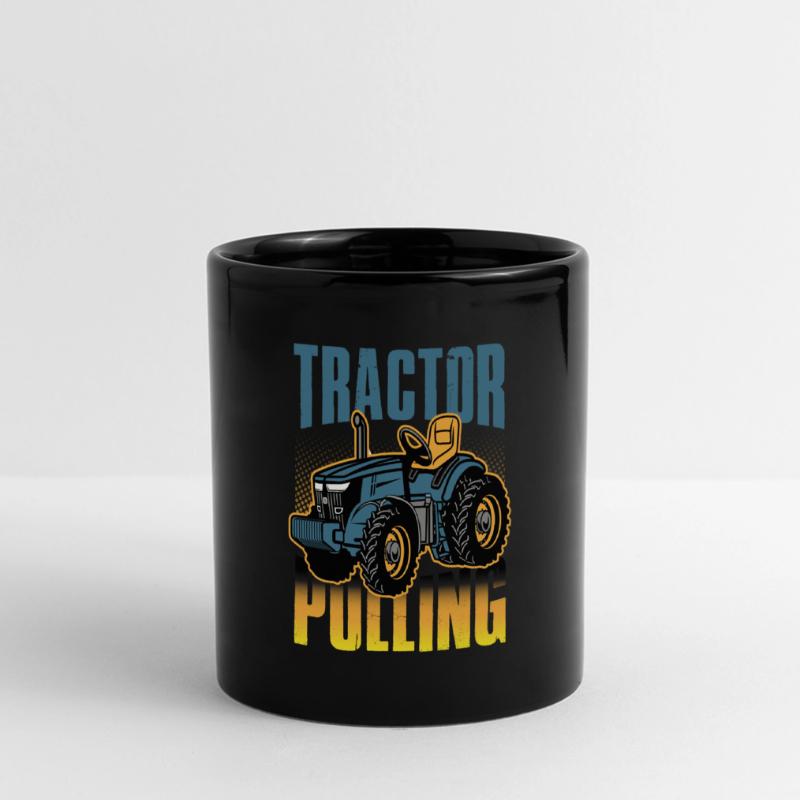 tractor pulling, tractor pulling, racing, Full Colour Panoramic Mug
