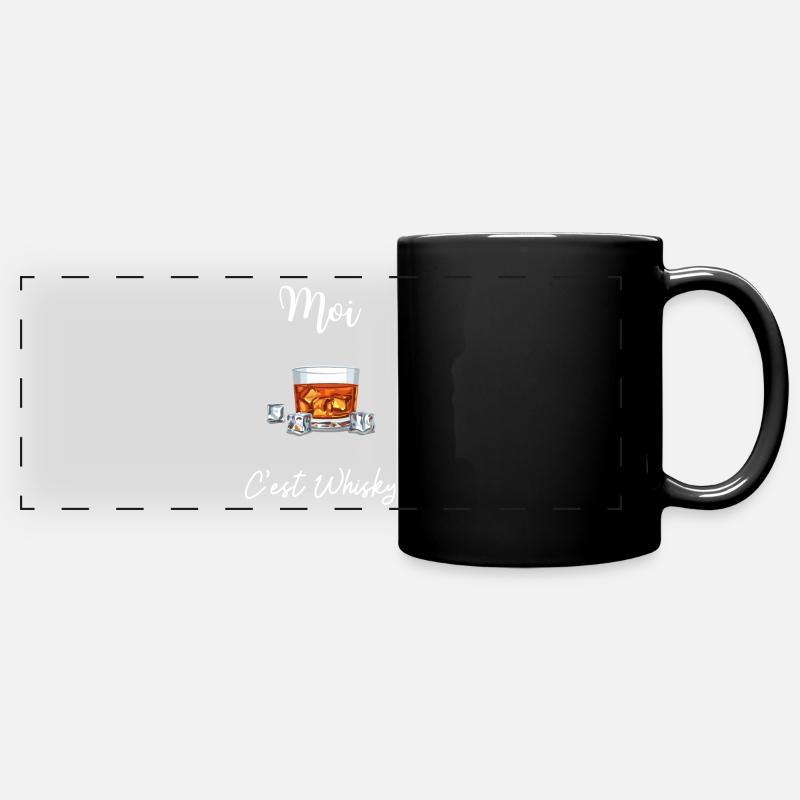 Moi c est Whisky - Mug panoramique uni - noir