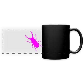 Insekt Hirschkäfer Insekten Wildtiere Geweih - Panorama-Tasse farbig - Schwarz - Vorne