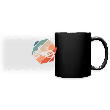 Moped Moped Vintage Moped Driver Moped Lover 2 stroke - Full Colour Panoramic Mug - black - Front