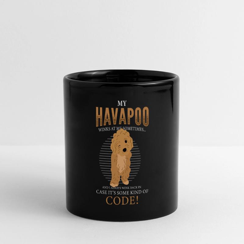 havapoo, havapoo poodle hybrid, havapoo humor, Full Colour Panoramic Mug