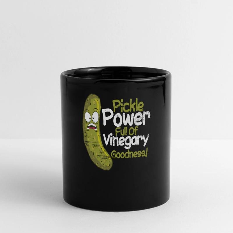 Cornichons Cornichons Cornichons cornichons Cornichons Pickle Power Vinegary Goodness Mug panoramique uni
