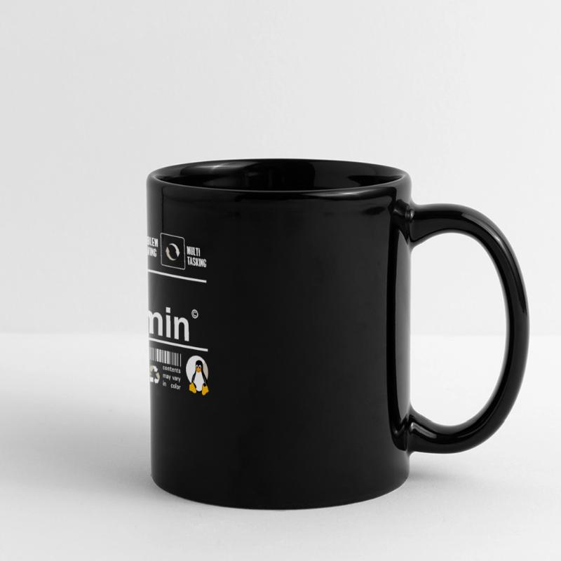Sys Admin Pinguin Computer Nerd pc Platine cpu inh Panorama-Tasse farbig