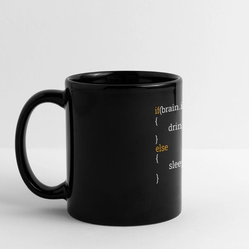 Programmierer Informatik Student Müde Kaffee C++ Panorama-Tasse farbig