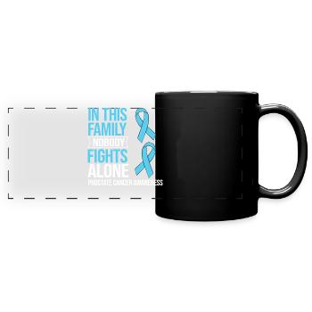 Prostatakrebs Prostata Krebs Chemo - Panorama-Tasse farbig - Schwarz - Vorne