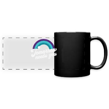 Demain a besoin de vous Santé mentale - Mug panoramique uni - noir - Devant