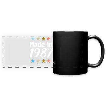 Fabriqué en 1987 Édition Limitée Vintage Anniversaire - Mug panoramique uni - noir - Devant